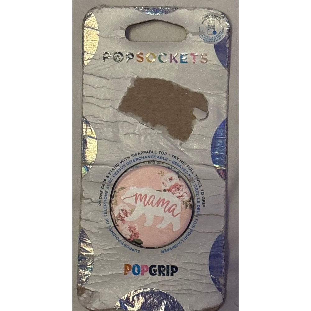 NEW Popsockets‎ Mama Bear Design Pop Grip Phone Accessory
